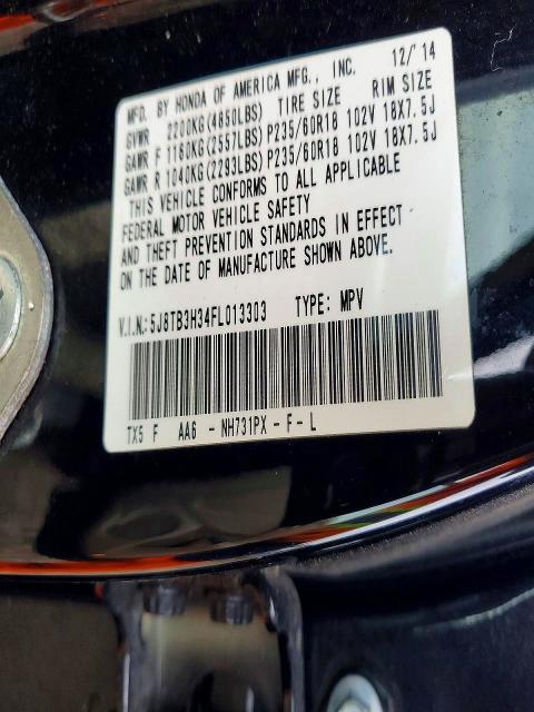 Aukcja sprzedaży 2015 Acura Rdx, vin: 5J8TB3H34FL013303, numer aukcji: 46706606
