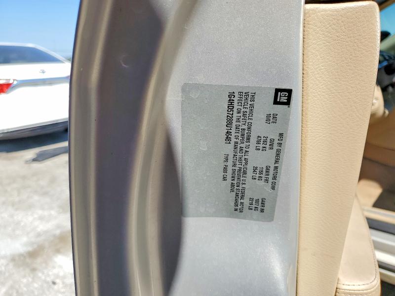 Aukcja sprzedaży 2008 Buick Lucerne, vin: 1G4HD57288U146481, numer aukcji: 47631936