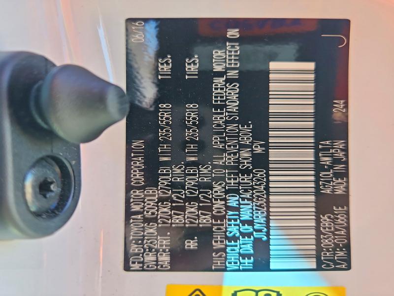 Aukcja sprzedaży 2016 Lexus Nx 200t, vin: JTJYARBZ3G2043260, numer aukcji: 46008226
