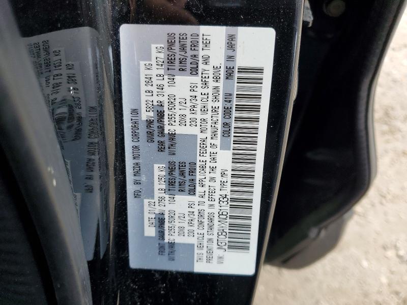 78787135 :رقم المزاد ، JM3TCBAYXN0611334 vin ، 2022 Mazda Cx-9 مزاد بيع