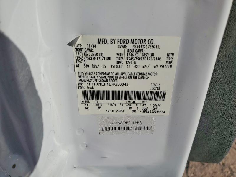 Продажа на аукционе авто 2014 Ford F150, vin: 1FTFX1EF1EKG36043, номер лота: 41820836