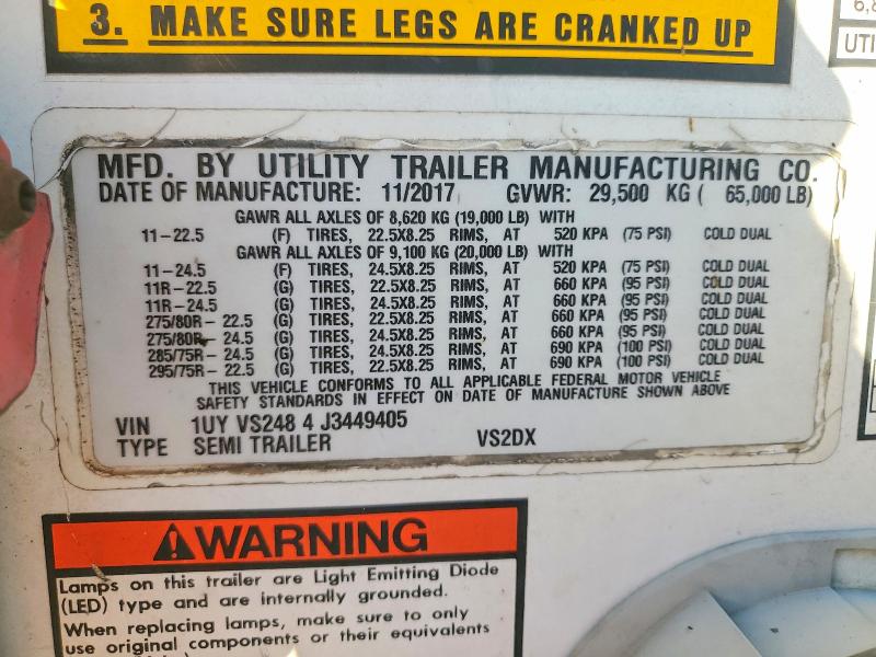 Продажа на аукционе авто 2018 Utility Trailer Manufacturer Utility Trailer Manufacturer, vin: 1UYVS2484J3449405, номер лота: 59748356