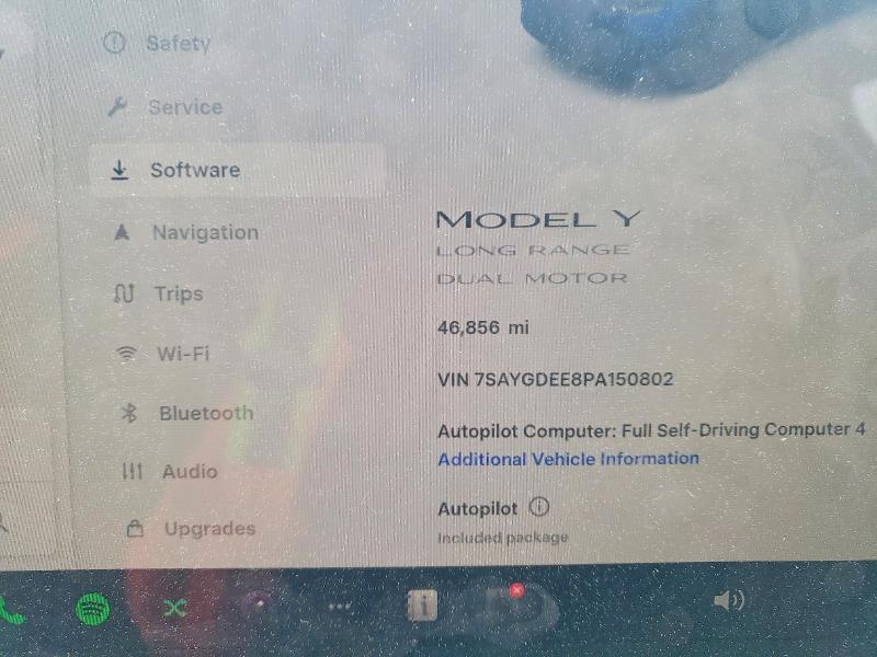 Aukcja sprzedaży 2023 Tesla Model Y, vin: 7SAYGDEE8PA150802, numer aukcji: 47203936