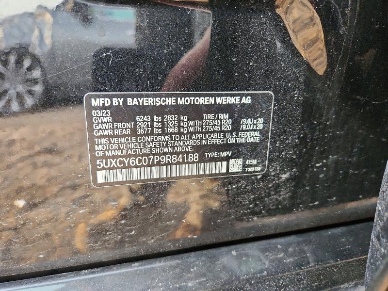 Aukcja sprzedaży 2023 Bmw X6, vin: 5UXCY6C07P9R84188, numer aukcji: 47347876