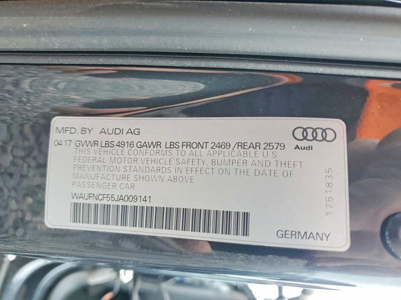 Продаж на аукціоні авто 2018 Audi A5, vin: WAUFNCF55JA009141, номер лоту: 47605326