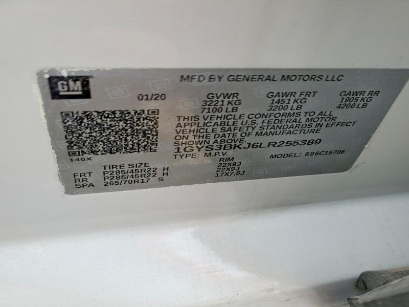 Продажа на аукционе авто 2020 Cadillac Escalade, vin: 1GYS3BKJ6LR255389, номер лота: 45980946