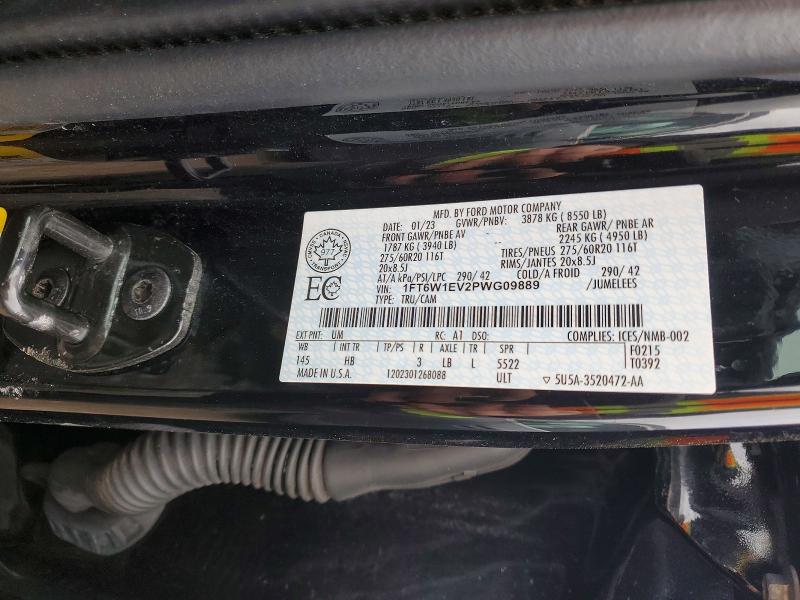 Продаж на аукціоні авто 2023 Ford F150, vin: 1FT6W1EV2PWG09889, номер лоту: 45672826