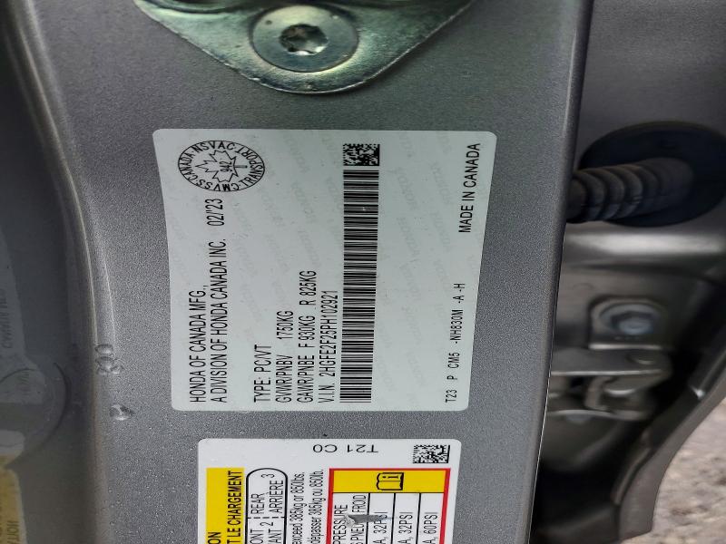 Продажа на аукционе авто 2023 Honda Civic, vin: 2HGFE2F25PH102921, номер лота: 79719645