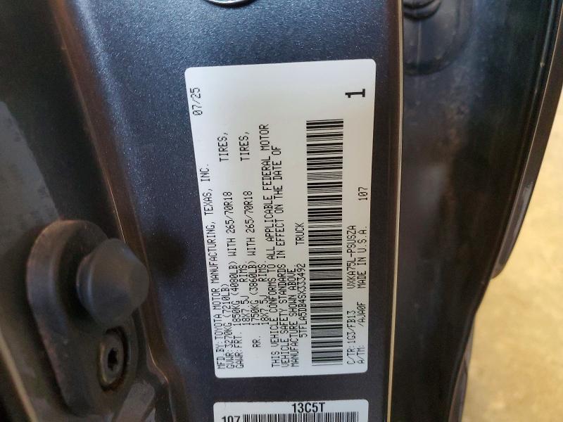 Продаж на аукціоні авто 2025 Toyota Tundra, vin: 5TFLA5DB4SX333492, номер лоту: 46975596