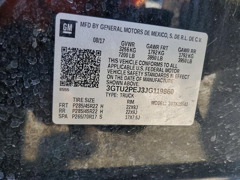 Продажа на аукционе авто 2018 Gmc Sierra, vin: 3GTU2PEJ3JG119860, номер лота: 46679426