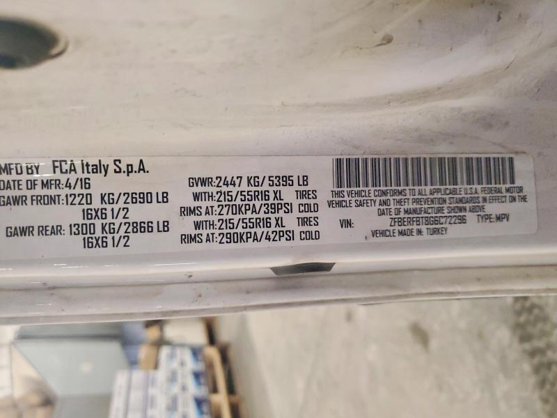 79385895 :رقم المزاد ، ZFBERFBT8G6C72296 vin ، 2016 Ram Promaster City مزاد بيع
