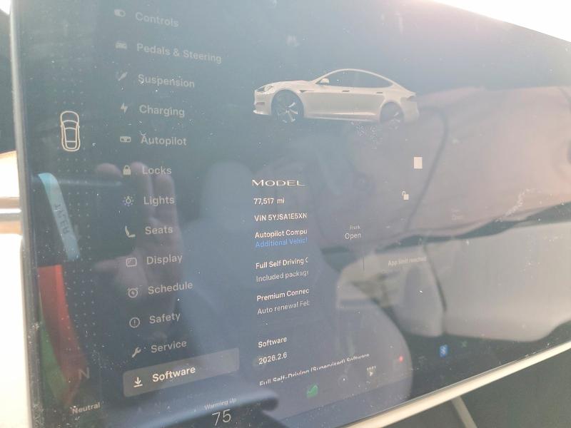 45813076 :رقم المزاد ، 5YJSA1E5XNF471601 vin ، 2022 Tesla Model S مزاد بيع