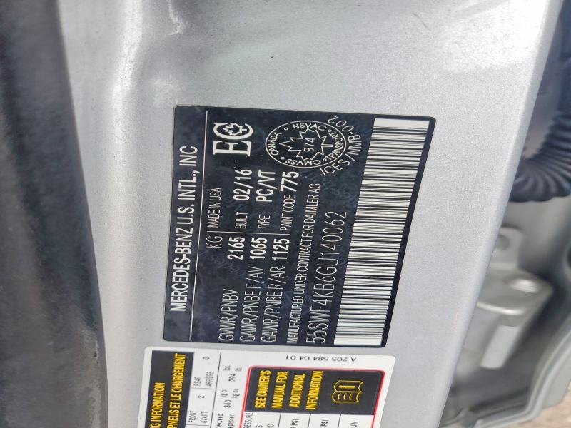 Продаж на аукціоні авто 2016 Mercedes-benz C, vin: 55SWF4KB6GU140062, номер лоту: 79976575