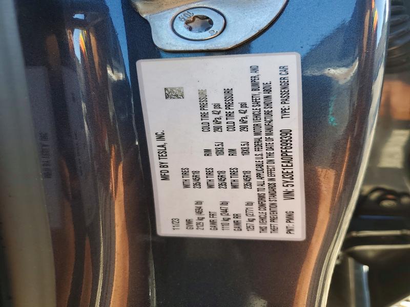 Auction sale of the 2023 Tesla Model 3, vin: 5YJ3E1EA0PF699390, lot number: 46107516