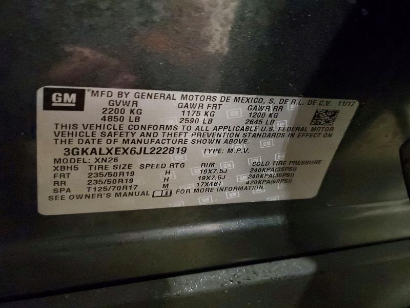 Продажа на аукционе авто 2018 Gmc Terrain, vin: 3GKALXEX6JL222819, номер лота: 79812915