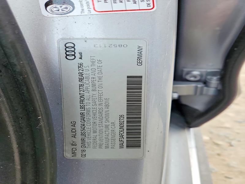 Aukcja sprzedaży 2018 Audi A6, vin: WAUF3AFC6JN092726, numer aukcji: 45480926