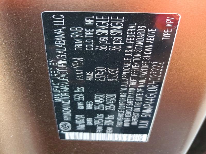 Aukcja sprzedaży 2024 Hyundai Santa Fe, vin: 5NMP44GL0RH023222, numer aukcji: 47530516