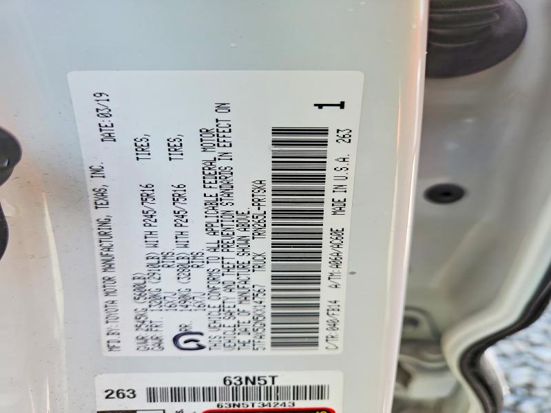 Aukcja sprzedaży 2019 Toyota Tacoma, vin: 5TFAX5GN5KX147567, numer aukcji: 45583836