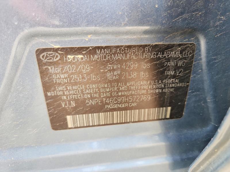 Aukcja sprzedaży 2009 Hyundai Sonata, vin: 5NPET46C99H572769, numer aukcji: 47656676