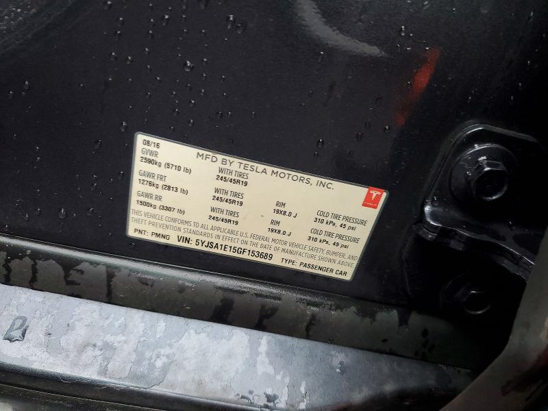 Aukcja sprzedaży 2016 Tesla Model S, vin: 5YJSA1E15GF153689, numer aukcji: 45529676