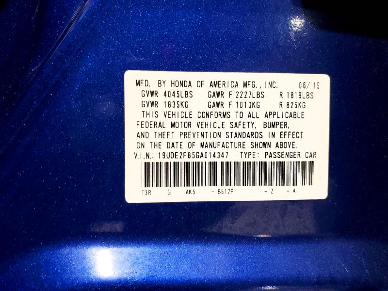 Aukcja sprzedaży 2016 Acura Ilx, vin: 19UDE2F85GA014347, numer aukcji: 41805966