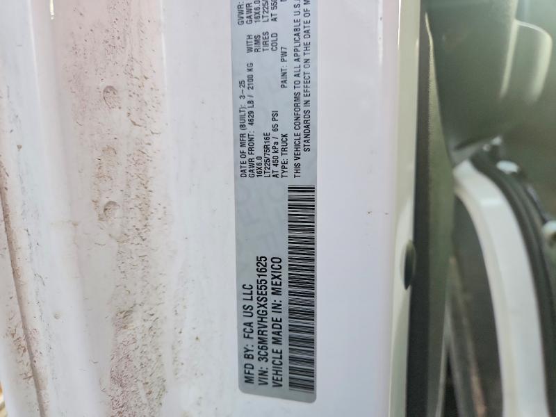 Продаж на аукціоні авто 2025 Ram Promaster 3500, vin: 3C6MRVHGXSE551625, номер лоту: 41728736