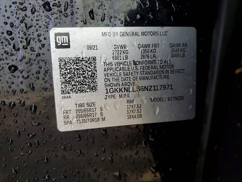 Продажа на аукционе авто 2022 Gmc Acadia, vin: 1GKKNLLS6NZ117971, номер лота: 48012596