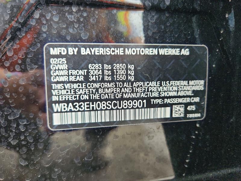 Продажа на аукционе авто 2025 Bmw 740, vin: WBA33EH08SCU89901, номер лота: 79982505