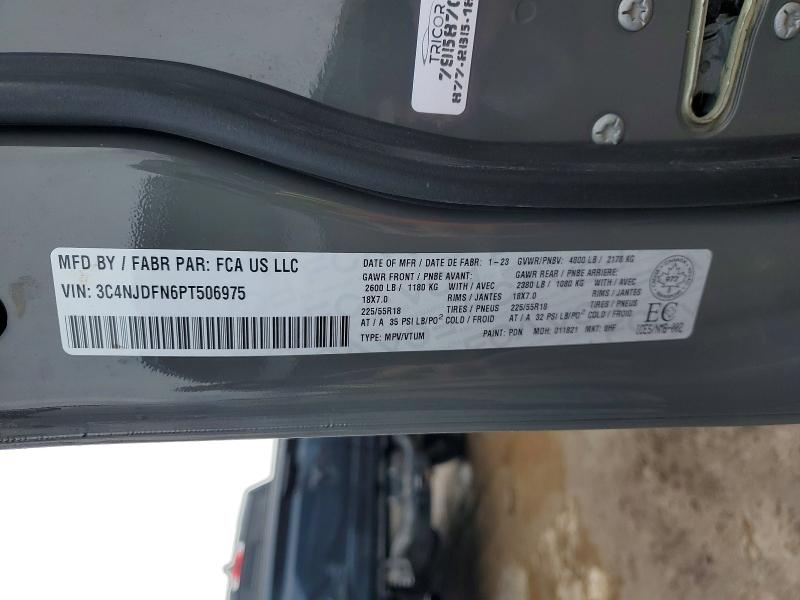 2023 Jeep Compass მანქანა იყიდება აუქციონზე, vin: 3C4NJDFN6PT506975, აუქციონის ნომერი: 79163195