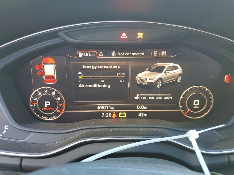 2019 Audi Q5 მანქანა იყიდება აუქციონზე, vin: WA1BNAFY5K2026124, აუქციონის ნომერი: 79590705