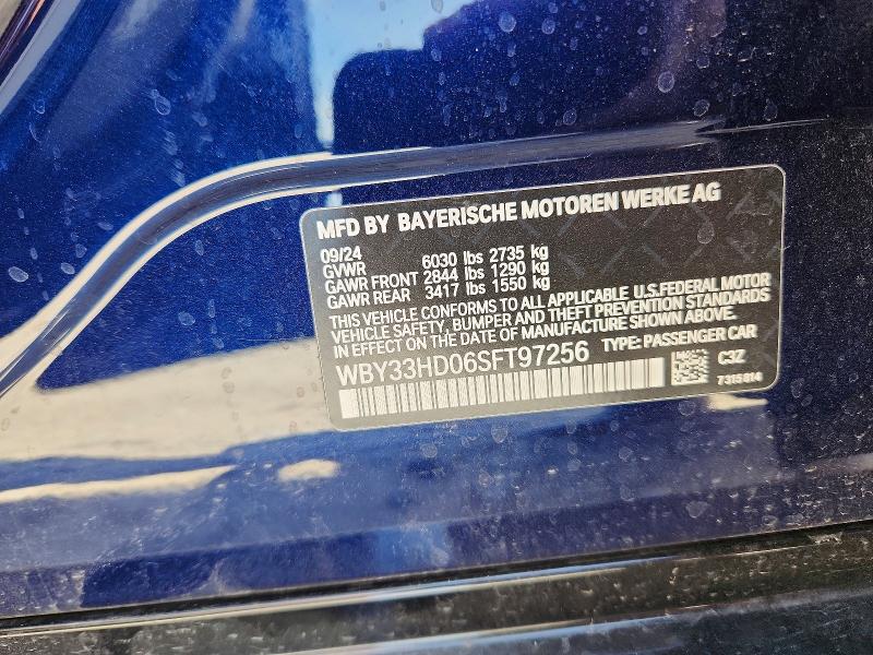 Auction sale of the 2025 Bmw I4, vin: WBY33HD06SFT97256, lot number: 47574526