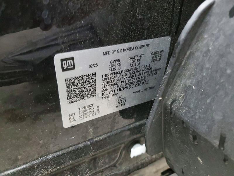 Aukcja sprzedaży 2025 Chevrolet Trax, vin: KL77LHEP9SC236915, numer aukcji: 47194286