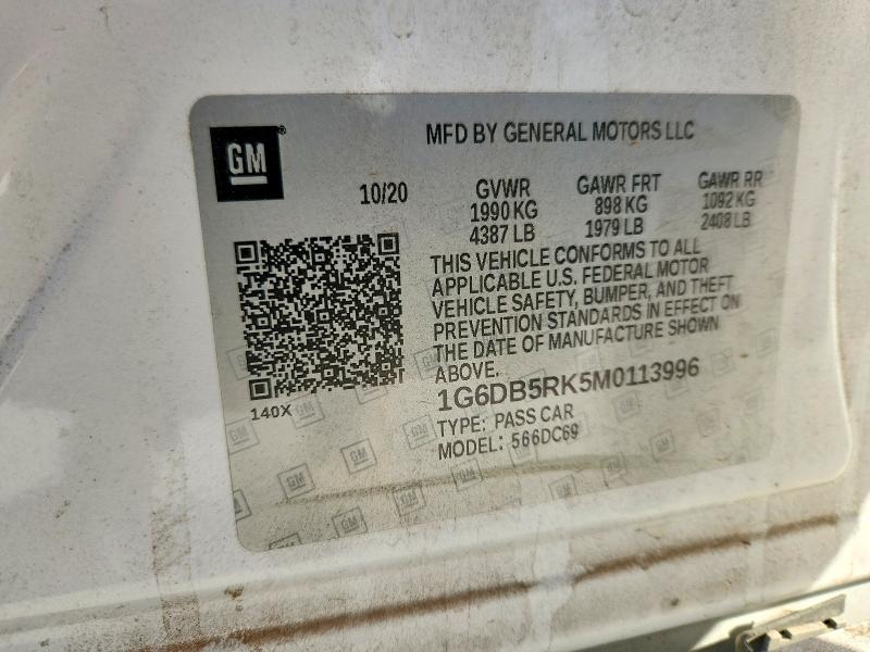 Продажа на аукционе авто 2021 Cadillac Ct4, vin: 1G6DB5RK5M0113996, номер лота: 45854556