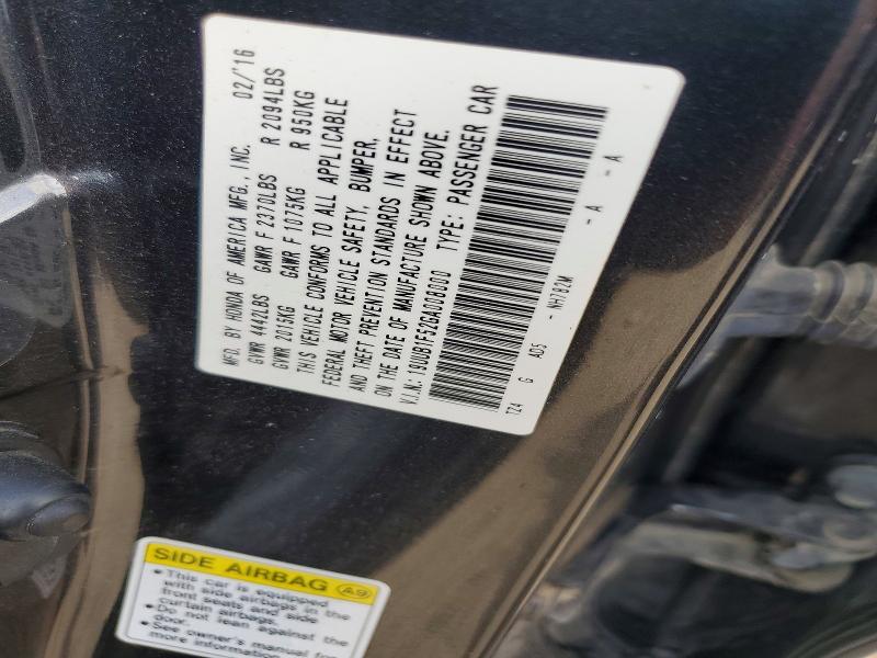 79751065 :رقم المزاد ، 19UUB1F52GA008000 vin ، 2016 Acura Tlx مزاد بيع