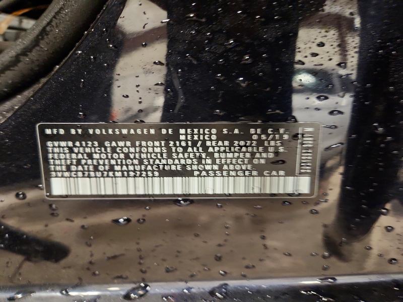 Aukcja sprzedaży 2019 Volkswagen Jetta, vin: 3VWCB7BU7KM197259, numer aukcji: 79999285