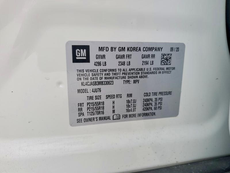 Продаж на аукціоні авто 2021 Buick Encore, vin: KL4CJASB3MB330623, номер лоту: 47832026