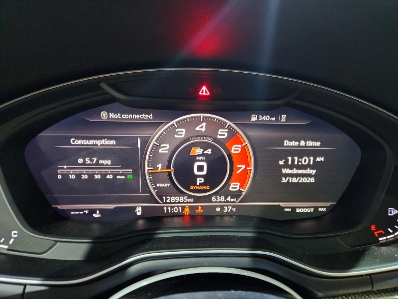 2019 Audi S4 მანქანა იყიდება აუქციონზე, vin: WAUC4AF45KA009949, აუქციონის ნომერი: 46139076