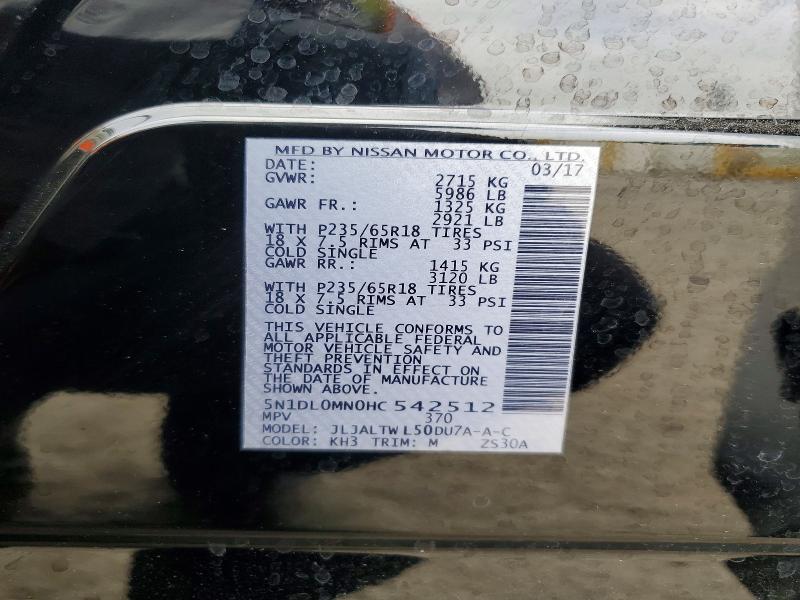 Продажа на аукционе авто 2017 Infiniti Qx60, vin: 5N1DL0MN0HC542512, номер лота: 47090326