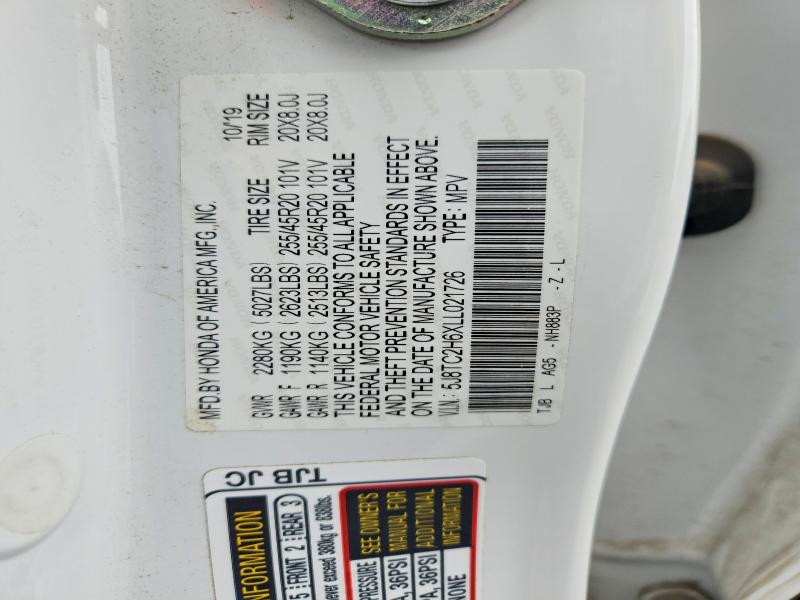 79734235 :رقم المزاد ، 5J8TC2H6XLL021726 vin ، 2020 Acura Rdx مزاد بيع