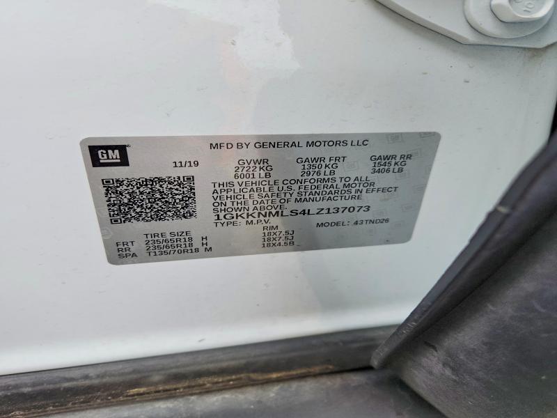 Продажа на аукционе авто 2020 Gmc Acadia, vin: 1GKKNMLS4LZ137073, номер лота: 47870996