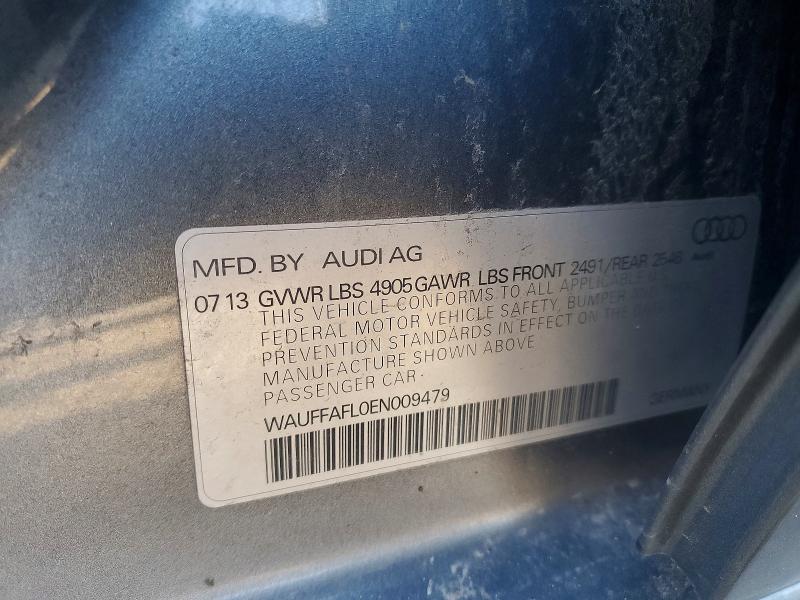 Продажа на аукционе авто 2014 Audi A4, vin: WAUFFAFL0EN009479, номер лота: 41963806