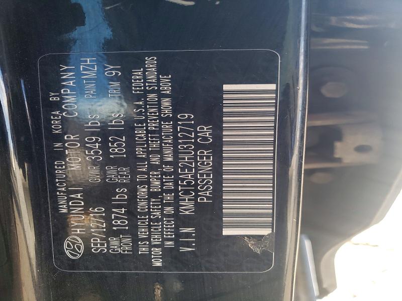 Aukcja sprzedaży 2017 Hyundai Accent, vin: KMHCT5AE2HU312719, numer aukcji: 78410225