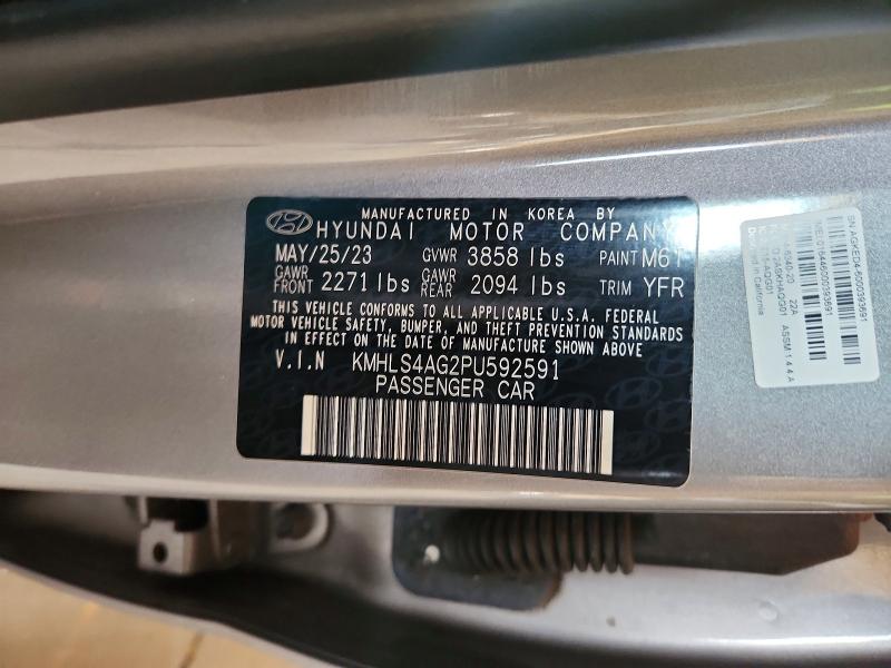 2023 Hyundai Elantra მანქანა იყიდება აუქციონზე, vin: KMHLS4AG2PU592591, აუქციონის ნომერი: 48361746