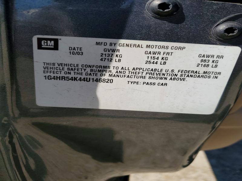 46664036 :رقم المزاد ، 1G4HR54K44U146820 vin ، 2004 Buick Lesabre مزاد بيع