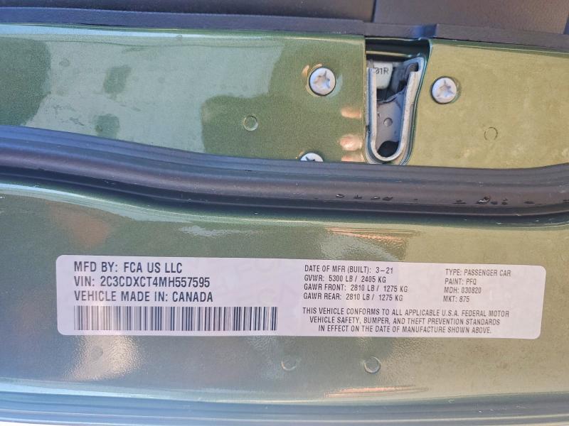 Продажа на аукционе авто 2021 Dodge Charger, vin: 2C3CDXCT4MH557595, номер лота: 46518536
