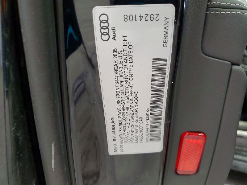 46182606 :رقم المزاد ، WAUEAAF41PN001185 vin ، 2023 Audi A4 مزاد بيع