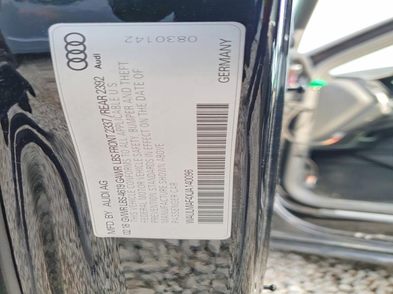 46983266 :رقم المزاد ، WAULMAF4XJA140096 vin ، 2018 Audi A4 مزاد بيع
