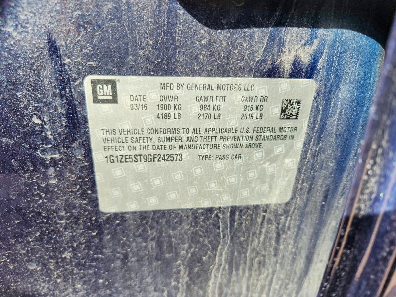 Aukcja sprzedaży 2016 Chevrolet Malibu, vin: 1G1ZE5ST9GF242573, numer aukcji: 48137786