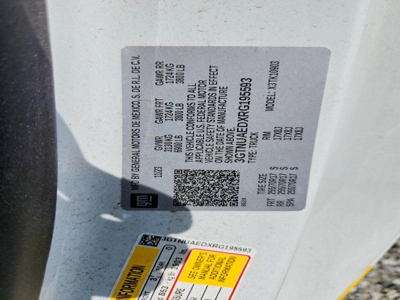 2024 Gmc Sierra მანქანა იყიდება აუქციონზე, vin: 3GTNUAEDXRG195593, აუქციონის ნომერი: 46772156
