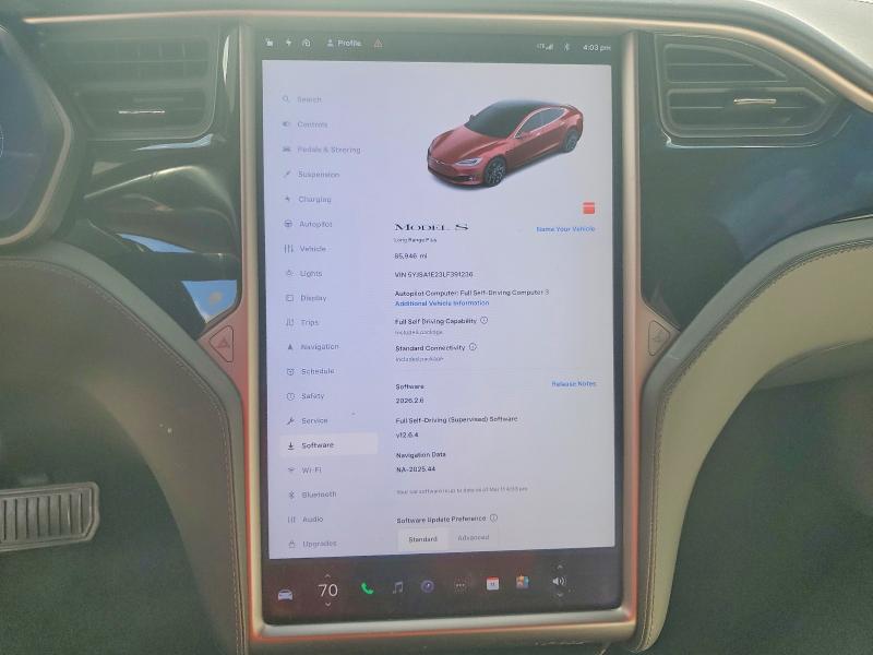 45501196 :رقم المزاد ، 5YJSA1E23LF391236 vin ، 2020 Tesla Model S مزاد بيع